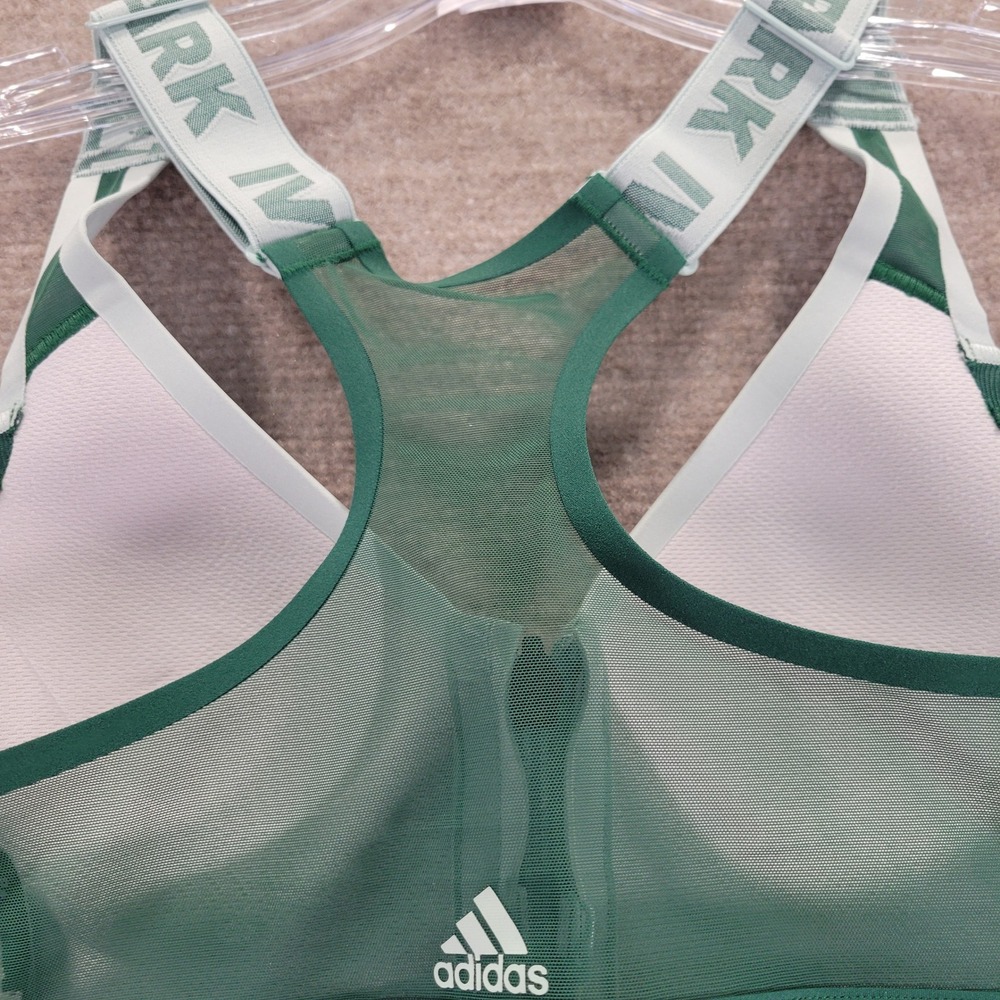 Adidas IVY PARK Green Zip Front Racerback Sports Bra XS - Picture 3 of 7